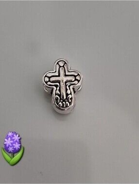CROSS Charm for European Style Bracelets Fits Pandora Systems